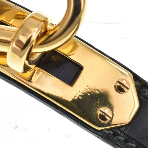 Hermès - Montre Kelly à quartz en métal plaqué or et cuir 58 Facettes s1rbmqr5ng