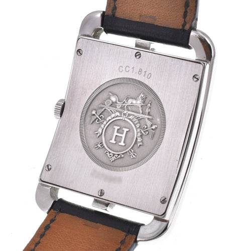 Hermès - Montre Cape Cod à quartz en acier inoxydable et cuir 58 Facettes ftv85ttnt3