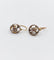 Dormeuses Art déco en or 18k avec fleur, vers 1920 58 Facettes A07989