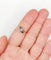 Bague ancienne en or 18k, diamants taille rose et pâtes de verre bleues 58 Facettes A07990