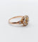 Bague marguerite ancienne en or rose 18k, diamants taille ancienne, vers 1900 58 Facettes A08005