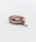 Pendentif fer à cheval, or rose 18k et argent, diamants taille ancienne, rubis synthétiques 58 Facettes A08028