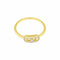 Messika - Bague Move Uno Semi Pavée en or jaune 750/000 avec diamants 58 Facettes 36065