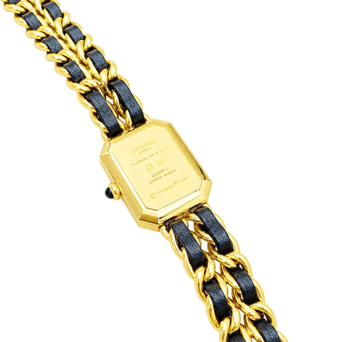 Chanel - Montre Première en acier plaqué or et cuir 58 Facettes 36115