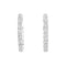 Boucles d’oreilles créoles en or blanc 750/000 et diamants taille brillant 58 Facettes 36118