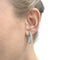 Boucles d’oreilles créoles en or blanc 750/000 et diamants taille brillant 58 Facettes 36118