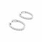 Boucles d’oreilles créoles en or blanc 750/000 et diamants taille brillant 58 Facettes 36118