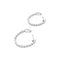 Boucles d’oreilles créoles en or blanc 750/000 et diamants taille brillant 58 Facettes 36118