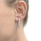 Boucles d’oreilles créoles en or blanc 750/000 et diamants taille brillant 58 Facettes 36118