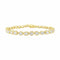 Bracelet ligne en or jaune 750 et diamants 58 Facettes 36119