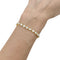 Bracelet ligne en or jaune 750 et diamants 58 Facettes 36119