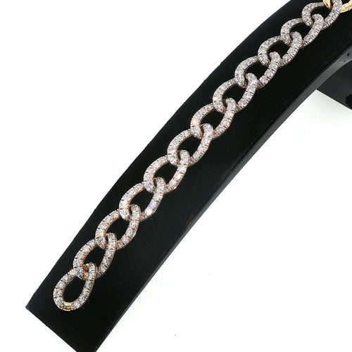 Bracelet Pomellato Catene - Bracelet petit modèle en or rose et diamants 58 Facettes 2.19207