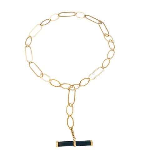 Collier Pomellato Victoria - Collier en or rose 18 carats et onyx 58 Facettes 824Z26_M