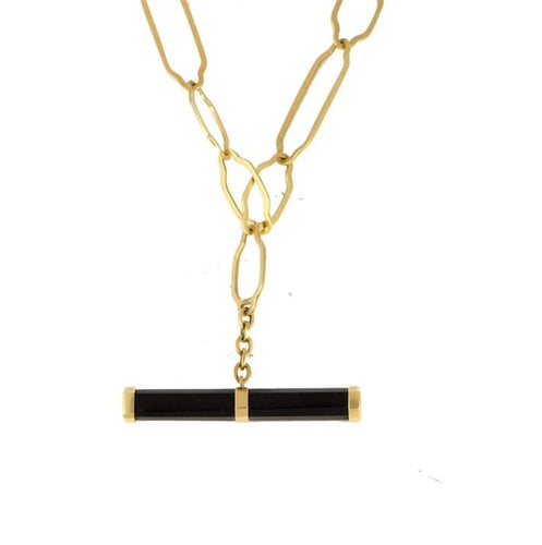 Collier Pomellato Victoria - Collier en or rose 18 carats et onyx 58 Facettes 824Z26_M