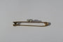 Broche Broche barrette trèfle, or jaune 18 carats, platine et diamants 0,49 ct 58 Facettes Broche