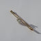Broche Broche barrette trèfle, or jaune 18 carats, platine et diamants 0,49 ct 58 Facettes Broche
