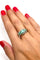 Bague 55 House of R&D - Bague sculpturale en platine 900, émeraudes colombiennes 1,20 ct et diamants 58 Facettes Anello Smeraldi Colombia