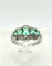 Bague 55 House of R&D - Bague sculpturale en platine 900, émeraudes colombiennes 1,20 ct et diamants 58 Facettes Anello Smeraldi Colombia