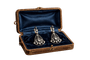 Boucles d’oreilles pendantes anciennes Art déco en or avec diamants taille rose