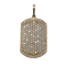 Pendentif Pendentif en or jaune 18k serti de diamants naturels 58 Facettes #3195