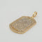 Pendentif Pendentif en or jaune 18k serti de diamants naturels 58 Facettes #3195