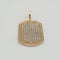 Pendentif Pendentif en or jaune 18k serti de diamants naturels 58 Facettes #3195