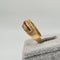 Bague 57 Bague en or jaune 18k avec rubis et diamants 58 Facettes #5072