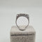 Bague 57 Bague en or blanc 18k sertie de diamants 58 Facettes #5073