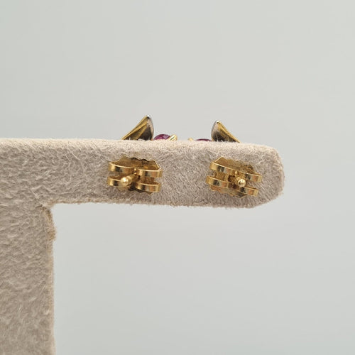 Boucles d'oreilles Boucles d’oreilles en or jaune 18k avec perle de culture 58 Facettes #5075