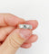 Bague 54 Bague jonc bombé Art déco en or blanc 18k avec diamant taille ancienne 0,75 ct 58 Facettes A08034