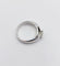 Bague 54 Bague jonc bombé Art déco en or blanc 18k avec diamant taille ancienne 0,75 ct 58 Facettes A08034