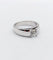 Bague 54 Bague jonc bombé Art déco en or blanc 18k avec diamant taille ancienne 0,75 ct 58 Facettes A08034