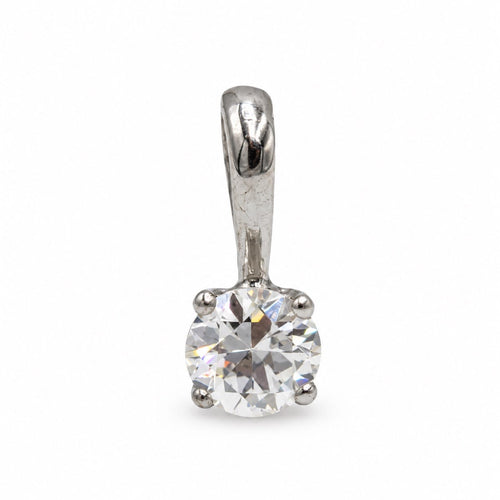 Pendentif Pendentif en or blanc 750‰ avec diamant taille ancienne 58 Facettes 150078R
