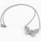Collier Collier papillon en or blanc 18 carats pavé de diamants 58 Facettes 37903