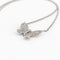 Collier Collier papillon en or blanc 18 carats pavé de diamants 58 Facettes 37903