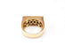 Bague 53 Bague jonc rectangulaire en or 18k et diamants 58 Facettes DV-MAssart