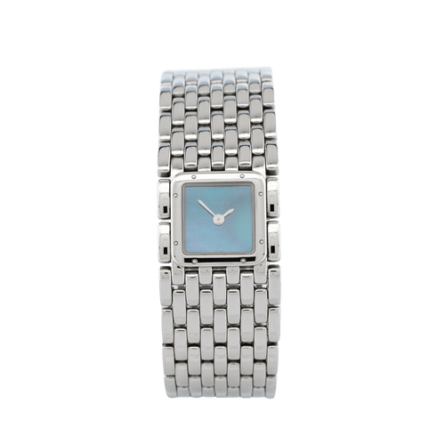 Montre Cartier Panthère Ruban - Montre en acier à cadran en nacre bleue 58 Facettes 607