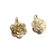 Boucles d'oreilles Boucles d’oreilles dormeuses en or rose 18k, décor floral, vers 1900 58 Facettes A07960