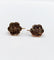 Boucles d'oreilles Boucles d’oreilles dormeuses en or rose 18k, décor floral, vers 1900 58 Facettes A07960