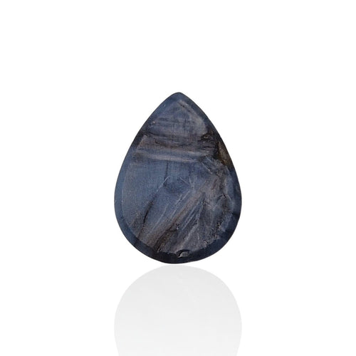 Saphir étoilé naturel - Pierre cabochon goutte de 5,375 ct 58 Facettes #26-162-CRSPNT