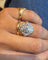 Bague 54 Bague Pompadour en or blanc 18 carats avec diamants 58 Facettes BM295