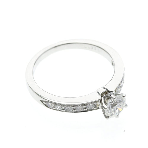 Bague 52 Tiffany & Co. - Bague solitaire en platine, diamant F/VS1 58 Facettes njbvo4rsid