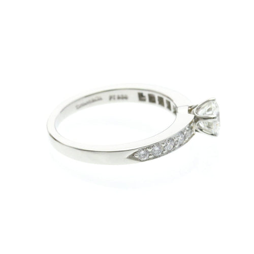 Bague 52 Tiffany & Co. - Bague solitaire en platine, diamant F/VS1 58 Facettes njbvo4rsid