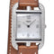 Montre Hermès - Montre Cape Cod Double Tour à quartz, acier inoxydable et cuir 58 Facettes ne0qvp6j2p