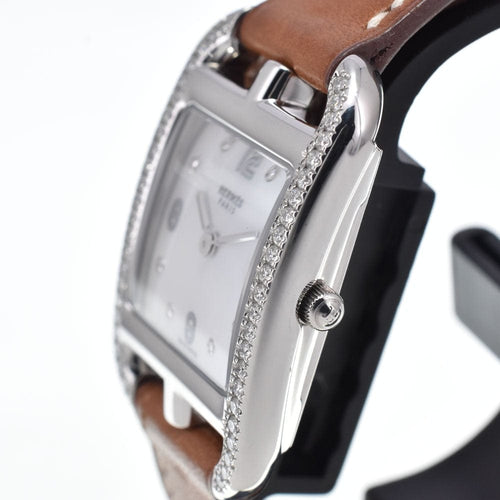 Montre Hermès - Montre Cape Cod Double Tour à quartz, acier inoxydable et cuir 58 Facettes ne0qvp6j2p