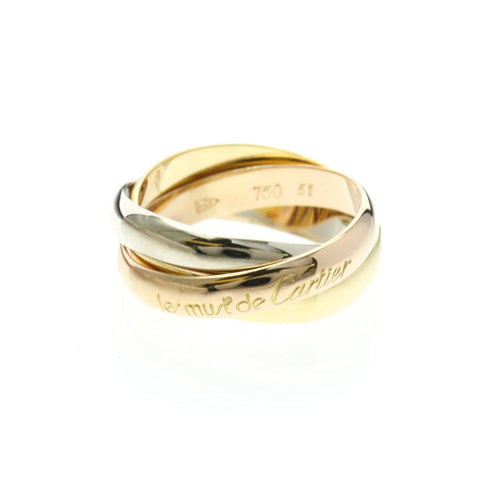 Bague Cartier - Bijou Trinity en or tricolore 18k 58 Facettes xk774q42v0