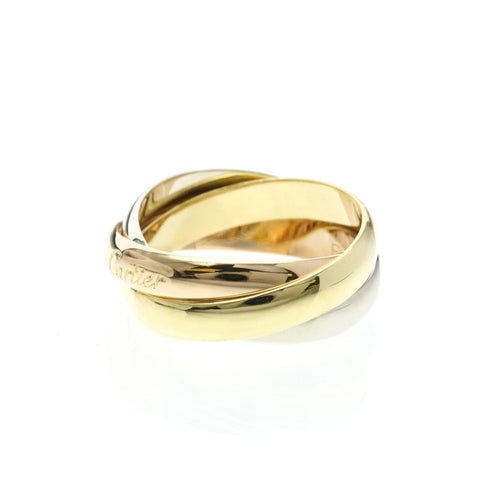 Bague Cartier - Bijou Trinity en or tricolore 18k 58 Facettes xk774q42v0
