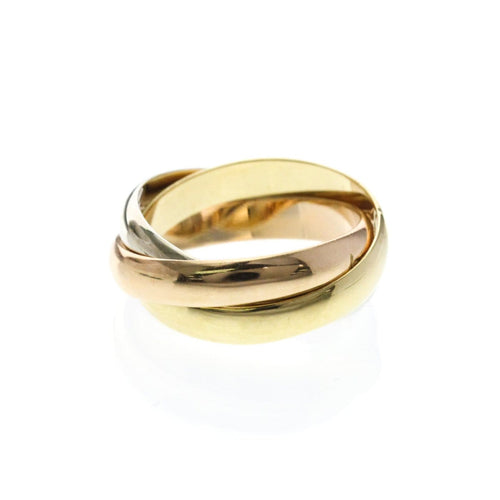 Bague Cartier - Bijou Trinity en or tricolore 18k 58 Facettes xk774q42v0