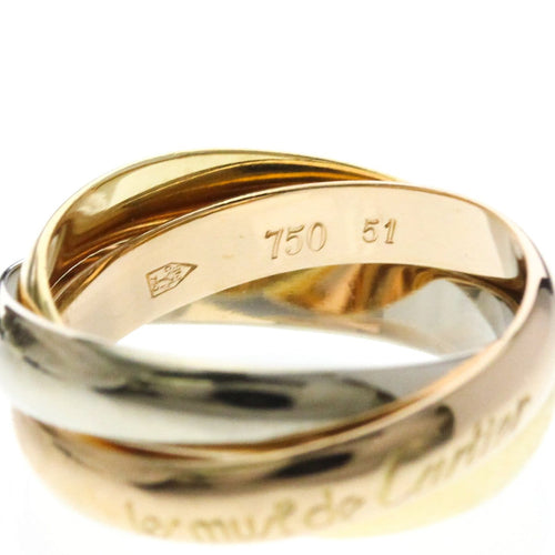 Bague Cartier - Bijou Trinity en or tricolore 18k 58 Facettes xk774q42v0