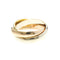 Bague Cartier Trinity - Bijou en or 18k tricolore 58 Facettes a5ky1bn56c